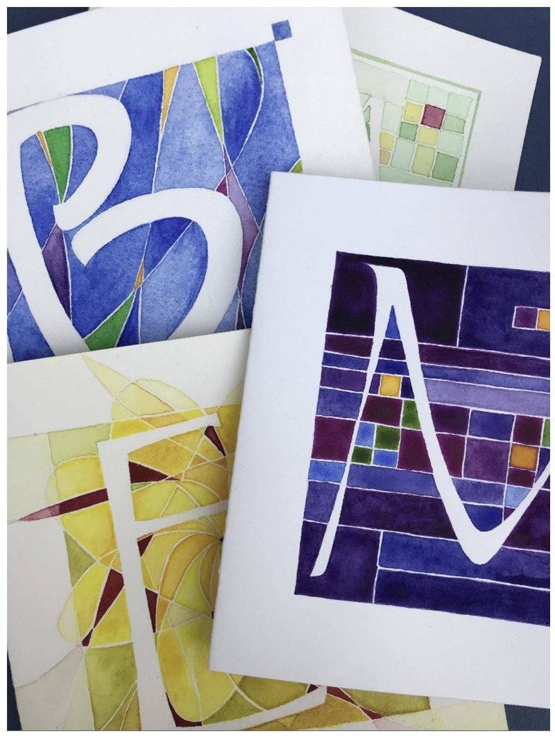 Blooming letters sample